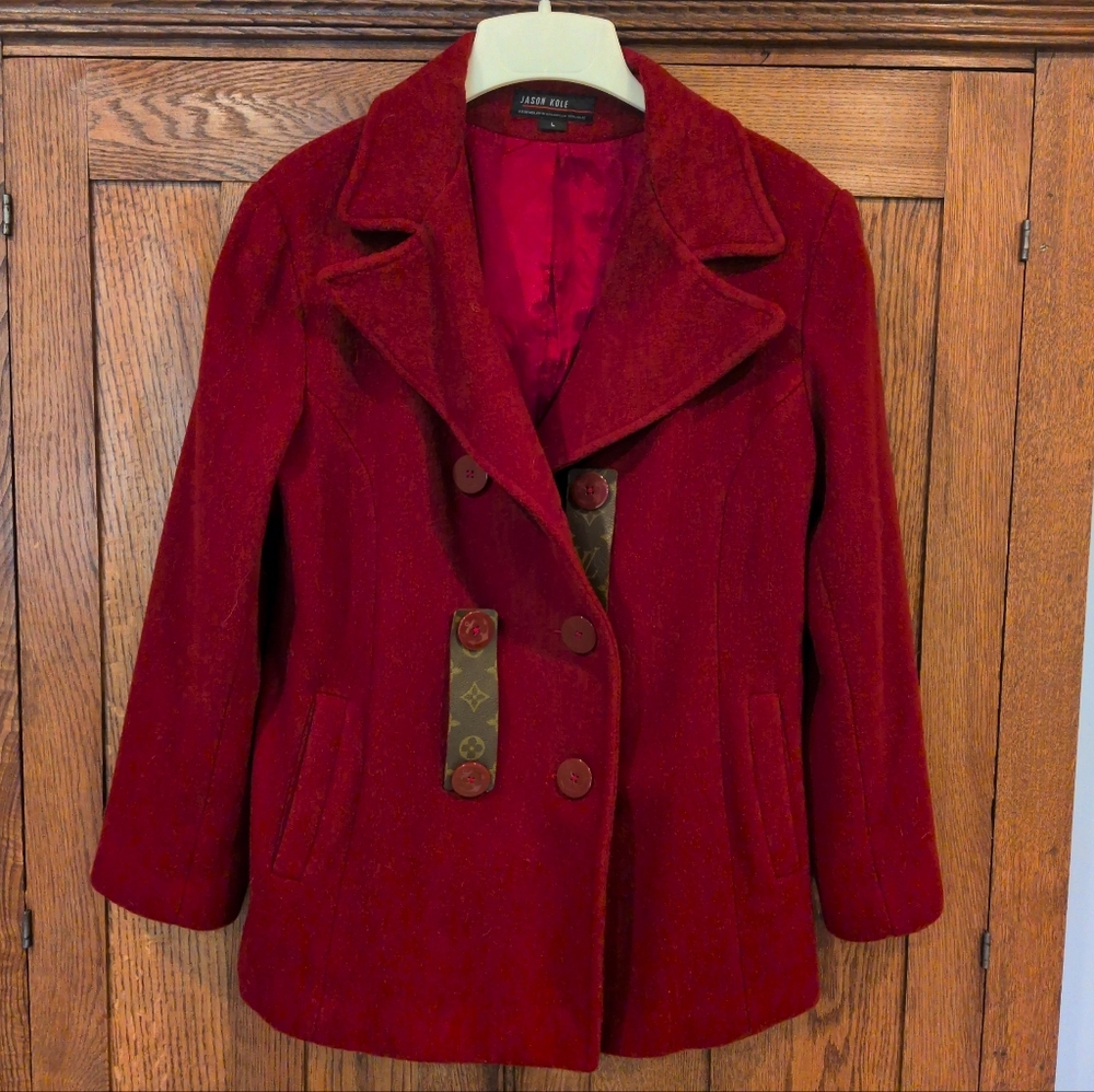 Jason Cole Peacoat With Authentic Canvas Tabs